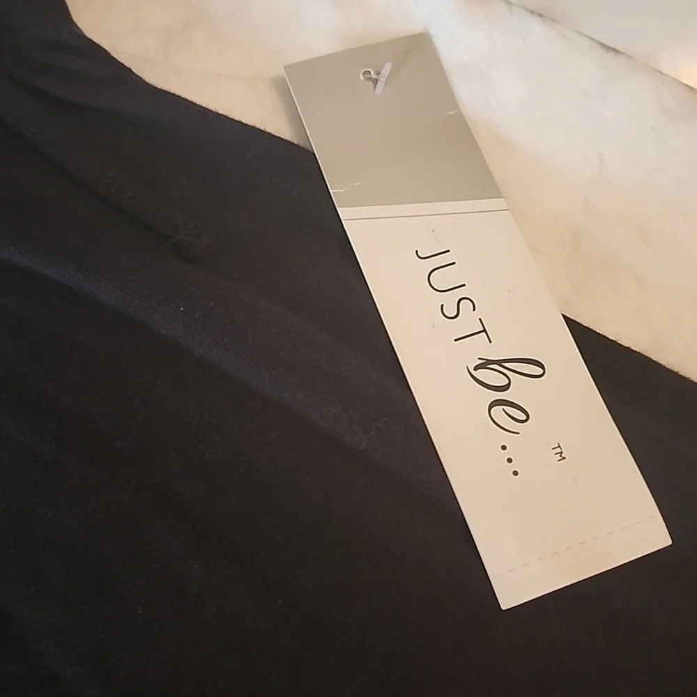 LADIES BLACK CINCHED SHIFT DRESS -SIZE 👗 LARGE. NWT. JUST BE... - Picture 3 of 5